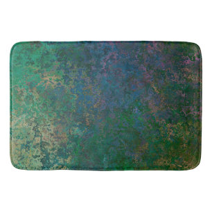 Donkergroene en blauwe alcoholinkt Abstract Badmat
