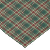 Donkergroene en maroon-kerstcadeau tafelkleed (Gekanteld)