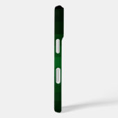 Donkergroene gradiënt kleurstrepen met monogram Case-Mate iPhone case (Achterkant / Rechts)