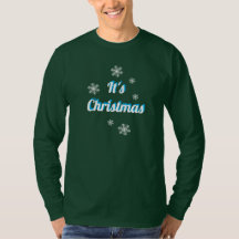Donkergroene kleur sweatshirt voor Kerstmis T-Shir