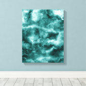 Donkergroene marmertextuur canvas afdruk (Insitu (Houten vloer))