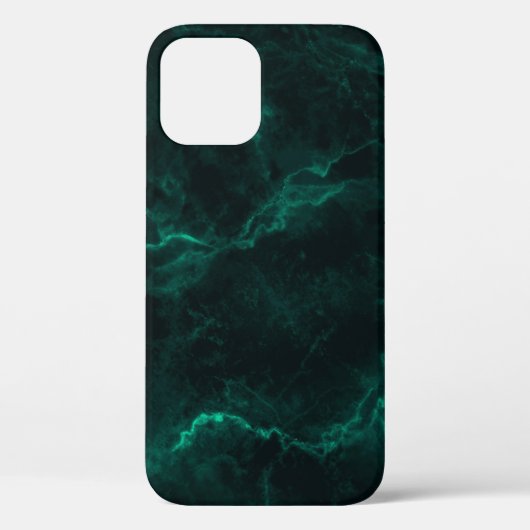 Donkergroene marmertextuur Case-Mate iPhone case (Achterkant)
