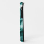 Donkergroene marmertextuur Case-Mate iPhone case (Achterkant/links)