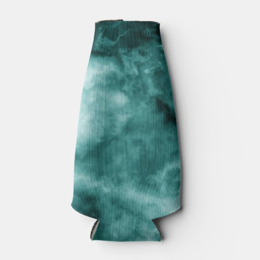 Donkergroene marmertextuur flesjeskoeler (Voorkant)