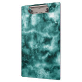 Donkergroene marmertextuur klembord (Links)