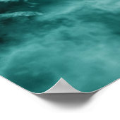 Donkergroene marmertextuur poster (Hoek)