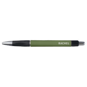 Donkergroene Olijf Eenvoudig Modern Pen