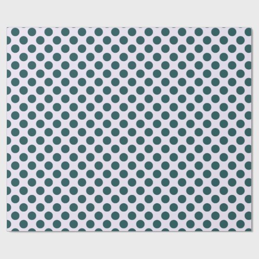 Donkergroene poka dot Pattern Cadeaupapier (Vlak)