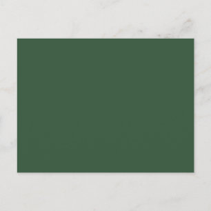 Donkergroene smaragd effen kleur briefkaart