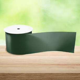 Donkergroene smaragd effen kleur lint
