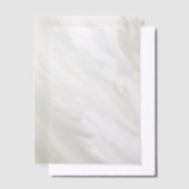 Donkergroene streaks vellum uitnodigingen (Offset)