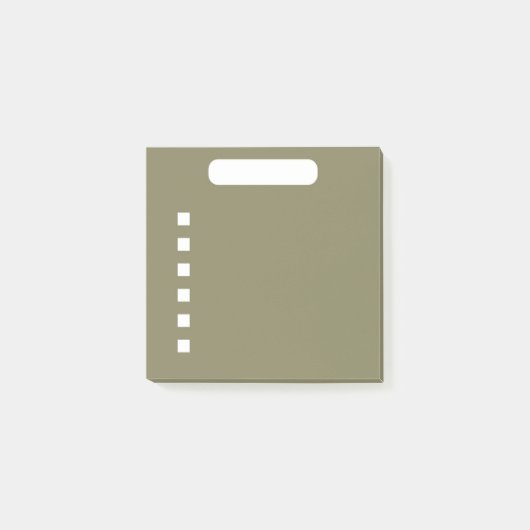 Donkergroene Takenlijst Post-it® Notes (Voorkant)