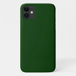 Donkergroene vaste kleur iPhone 11 hoesje