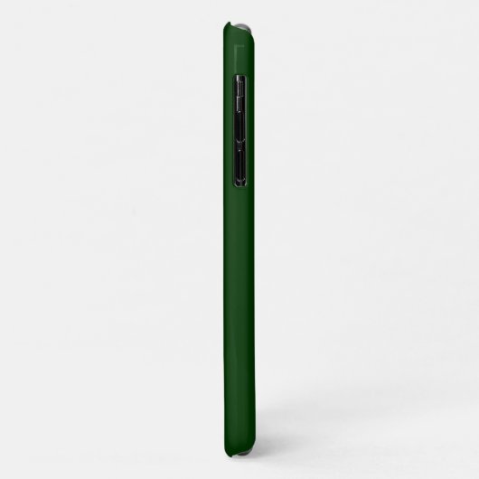Donkergroene vaste kleur Case-Mate iPhone case (Achterkant/links)