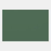 Donkergroene vaste kleur inpakpapier vel (Voorkant 3)