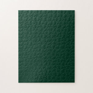 Donkergroene vaste kleur legpuzzel