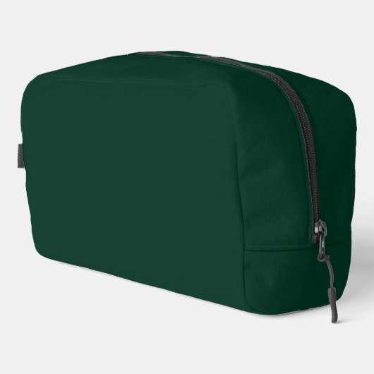 Donkergroene vaste kleur toilettasje (Rechterhoek)