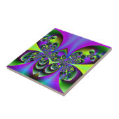 Donkergroene vlinder tegeltje (Zijkant)