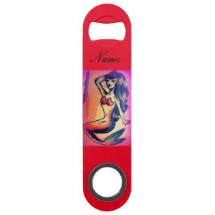 Donkerharige zeemeermin Thunder_Cove Speed Flessenopener