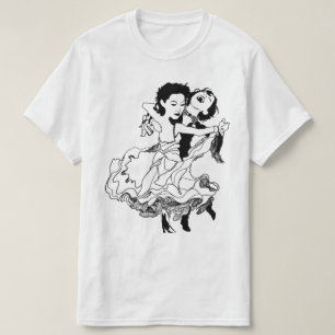donkerheid dansers t-shirt