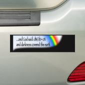 Donkerheid (regenboog) bumpersticker (Op auto)