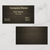 Donkerhout Visitekaartje (Voorkant / Achterkant)