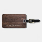 Donkerhout voor zijn Bagagelabel (Voorkant horizontaal)