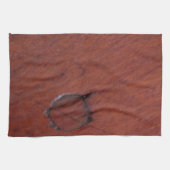 donkerhoutkorreloppervlak theedoek (Horizontaal)