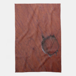 donkerhoutkorreloppervlak theedoek