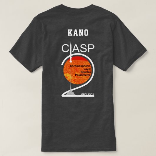 Donkerkleurig Shirt met Jouw naam (Design achterkant)