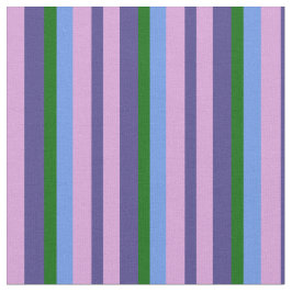 Donkerleistblauw, plum, Cornflower blauw en groen Stof