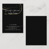 donkermarmering visitekaartje (Voorkant / Achterkant)