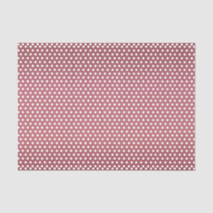 Donkermosterd Roos en witte pooldots Tissuepapier