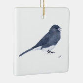 Donkerogige Junco Keramisch Ornament (Rechts)