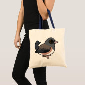 Donkerogige Junco (roze) Tote Bag (Voorkant (product))