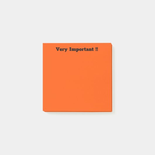 DonkerOranje Post-it® Notes (Voorkant)