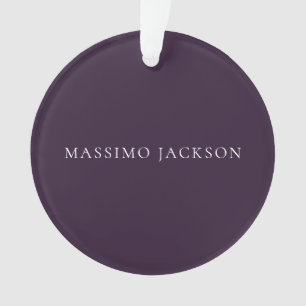 Donkerpaars minimalistisch gewoon modern ornament