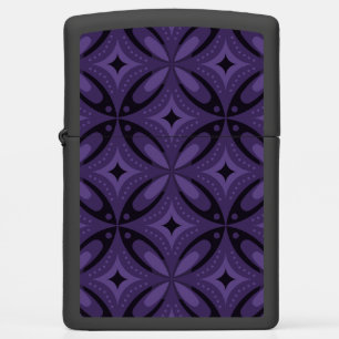 Donkerpaarse Kleurige Retro Patroon