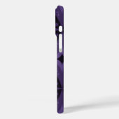 Donkerpaarse Retro Patroon Case-Mate iPhone Case (Achterkant / Links)