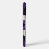 Donkerpaarse Retro Patroon Case-Mate iPhone Case (Achterkant / Rechts)