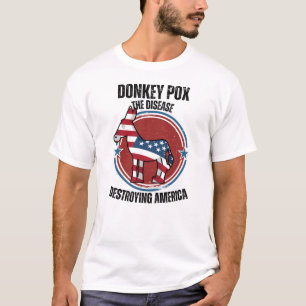 Donkerpokken de ziekte die Amerika T-Shirt verniet