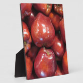 Donkerrode appels fotoplaat (Zijkant)