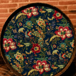 Donkerrode bloemen Chinoiserie Decoupage Tissuepapier