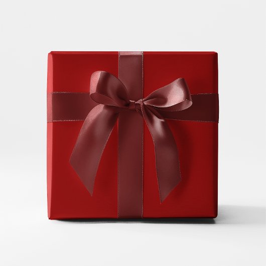 Donkerrode effen kleur cadeaupapier