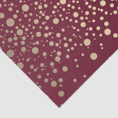 Donkerrode en metalen Confetti Tissuepapier (Detail)