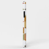 Donkerrode groene Taupe Brown-veelhoek Case-Mate iPhone Case (Achterkant/rechts)