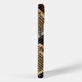 donkerrode rode, rode, rode, rode, slangenhuid Case-Mate iPhone case (Achterkant / Rechts)