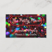 donkerrode sprankeling visitekaartje (Voorkant)