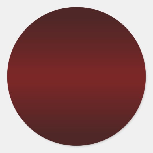 Donkerrode verloop lege achtergrond ronde sticker (Voorkant)