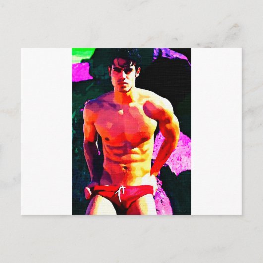 Donkerrood Briefkaart (Voorkant)